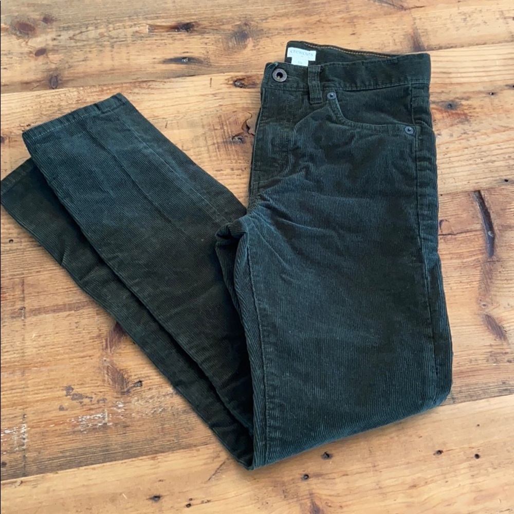 Dark green JCrew cords. Sz10. Like new